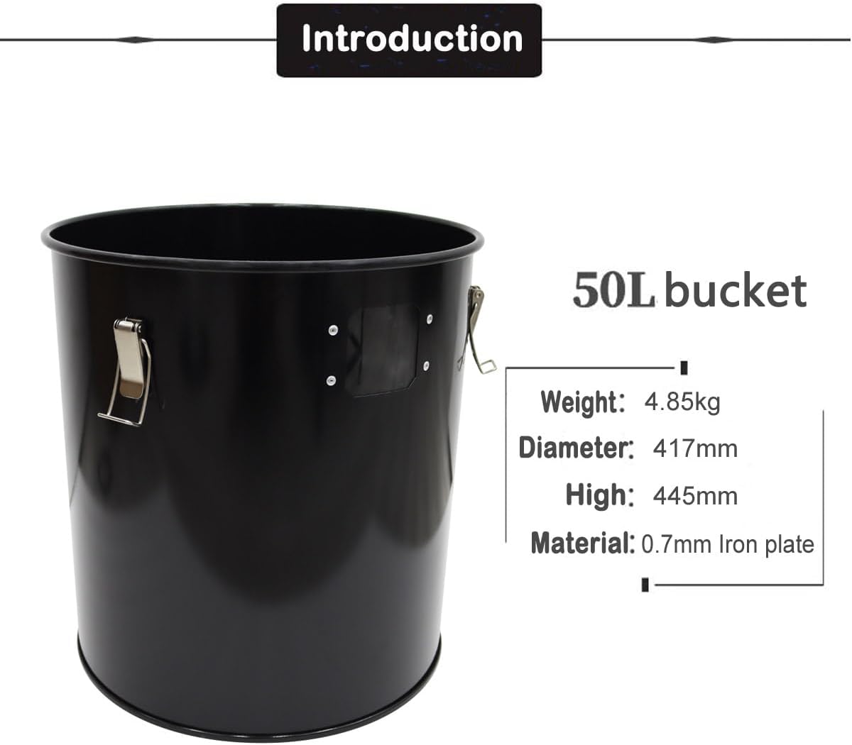 INTBUYING Cyclone Separator for Dust Collector 3.94" Inlet Cyclone Dust Collector Fits Woodworking vacuum cleaner collector 13.2 Gallon Tank wood carving