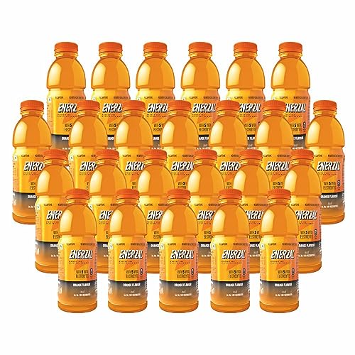 Image of Enerzal Energy Drink Orange Flavour 500ml | Instant Liquid Hydration Drink | Pack of 20 with 4 Units Complimentary
