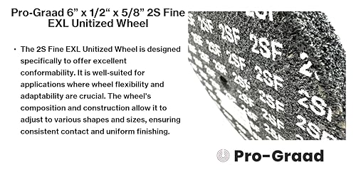 Image of EXL Unitized Wheel, Silicon Carbide, 6 inch Diameter x 1 /2 inch Wide x 5 /8 inch Arbor, 2S Fine | 15831 | (Pack of 1)