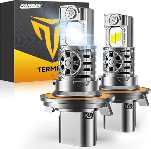 Termitor Upgraded H13/9008 Bulbs, 60,000LM 10X Super Brighter, 85000+ Hours Long Service Life, 6500K Cool White, Real 1:1 Halogen Size Fog Lights, Plug N Play, Pack of 2