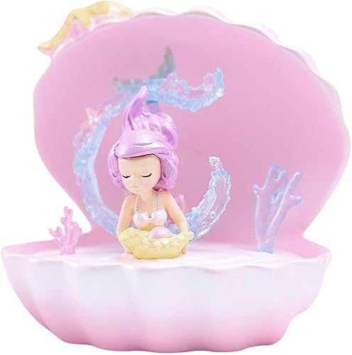 PRETYZOOM Lámparas de mesa, lámparas de escritorio, luz nocturna, sirena, decoración de habitación para adolescentes, lámparas estéticas para