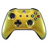 eXtremeRate Gold Green Faceplate Cover for Xbox One Wireless Controller Model 1708, Chameleon Custom...