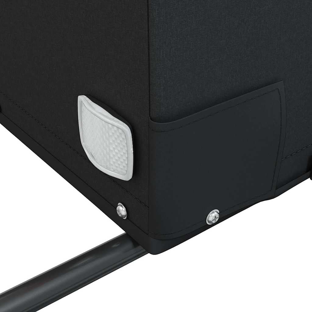Remorque de vélo avec charge de 30 kg, remorque de charge en fer et tissu Oxford, remorque de transport pour vélo avec drapeau de sécurité
