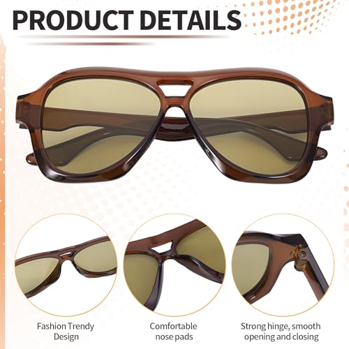 4PCS Vintage Square Sunglasses for Women Men Retro UV400 Unisex Shades Classic Driving Sun glasses3
