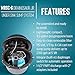 Little Giant WRSC-6 115-Volt, 1/3 HP, 2760 GPH Compact Under Sink Drainosaur Automatic Sump Pump/Basin System with 10-Ft. Cord, Black/Blue, 506065