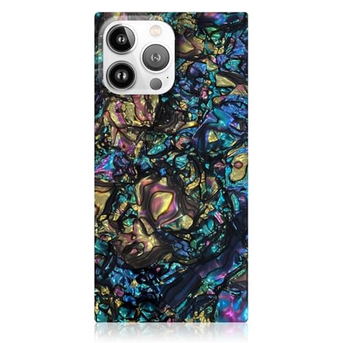 Flaunt Official Square Protective Case - Compatible with iPhone 16 Pro Max - Compatible with MagSafe & Wireless Charging - Drop-Tested & Shockproof - (Abalone Shell)