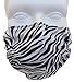 Zebra Print Dust & Allergy Face Mask by Breathe Healthy - Comfortable, Reusable Protection from Dust, Pollen, Allergens & Germs; Antimicrobial Flu Mask