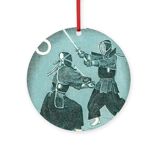 CafePress Vintage 1960 Japan Kendo Postage St Round 4