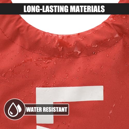 DOKEHOM 125L X-Large Collapsible Washing Laundry Basket Bag (7 Colors) for Bedroom, Fabric (Red, XL)