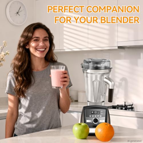 Pure Realm 64-Ounce Stainless Steel Container for Vitamix Blenders, Stainless Steel Blender Pitcher Compatible With Vitamix 5200 750 6300 Vm0103 Vm0197,Compatible with All Full-Size Vitamix Blenders by Pure Realm - Image 7