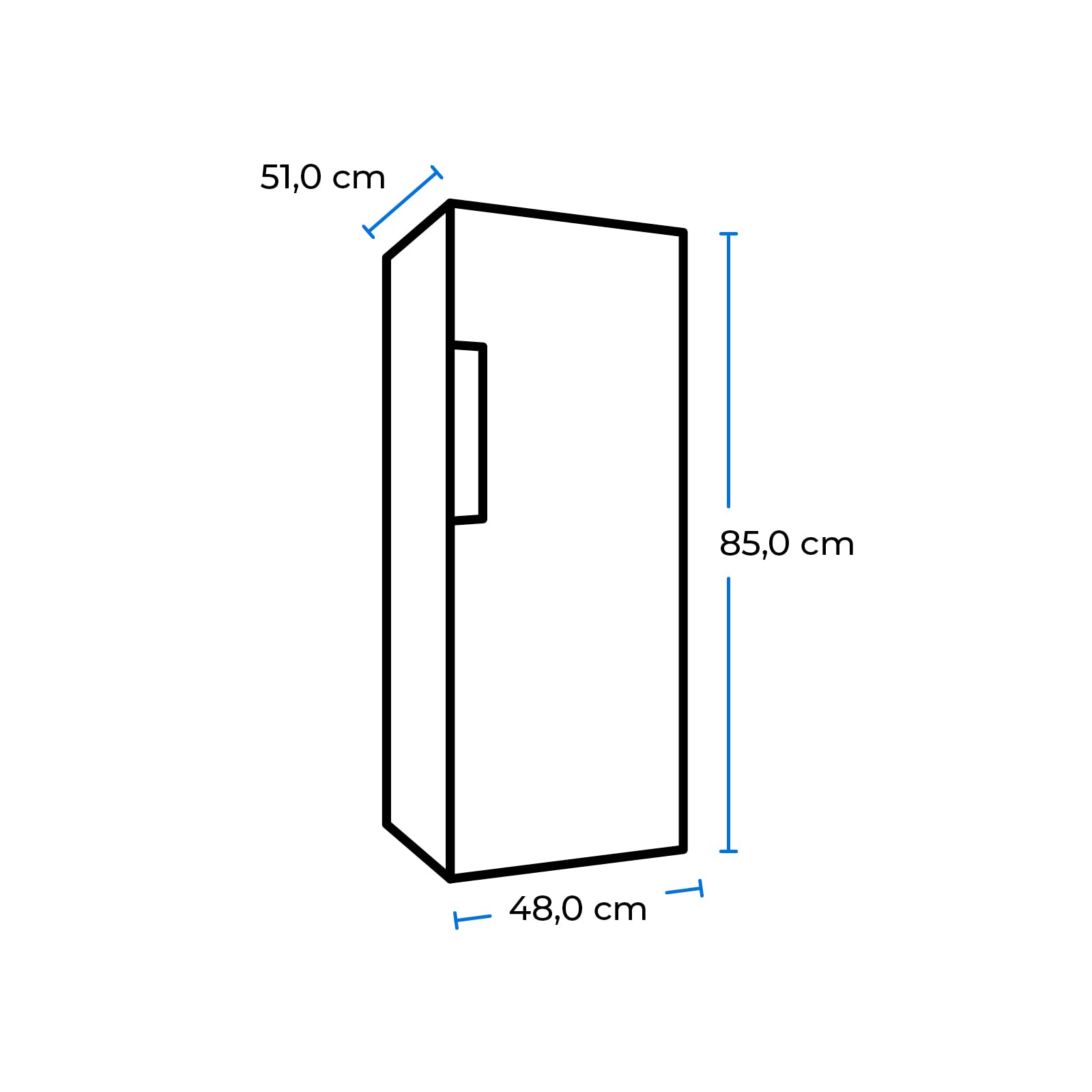 Exquisit GS111-040E - Congelador (64 L), color blanco