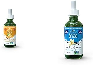 Sweet Drops SweetLeaf Valencia Orange and Vanilla Creme Liquid Stevia Sweeteners (2 Fl Oz Each)
