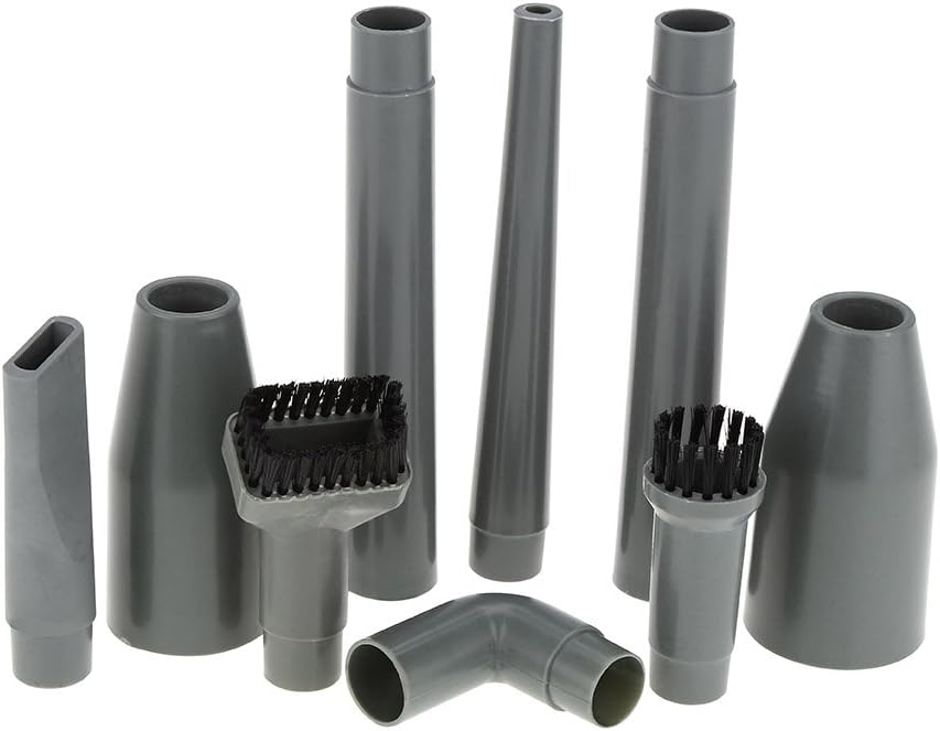 Vacuum Attachment, 9pcs Vacuum Cleaner Attachment Accessories Nozzles Head Brushes Tubes Connectors