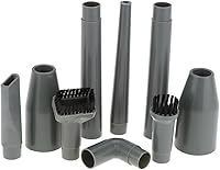 Vista 1 de Accesorios Tubos de extensión, conectores adaptadores, cepillos, boquillas de conector de codo, 9 piezas de accesorios de aspiradora, cabezales