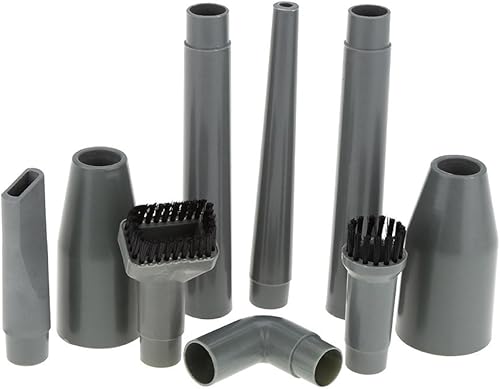 Accesorios Tubos de extensión, conectores adaptadores, cepillos, boquillas de conector de codo, 9 piezas de accesorios de aspiradora, cabezales de