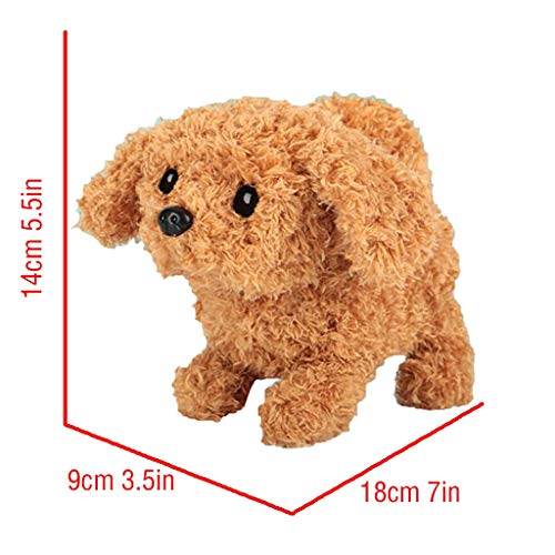 AFROTYE Teddy Electronic Interactive Toy Walking, Barking, Wagging Tail,Stretching Puppy Dog Gifts for Kids & Pets Emotional Support, Toy -Ultra Soft & Realistic - Thumbnail 7