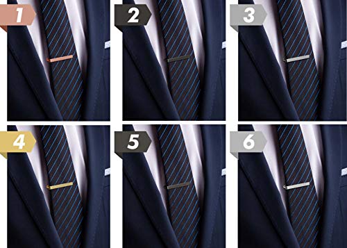 Tie Clip for Men-Elegant Tie Bar for Formal Business Wedding Tuxedo Shirts, Personalized Tie Clip for Men with Gift Box for Father, Boyfriend, Friends.