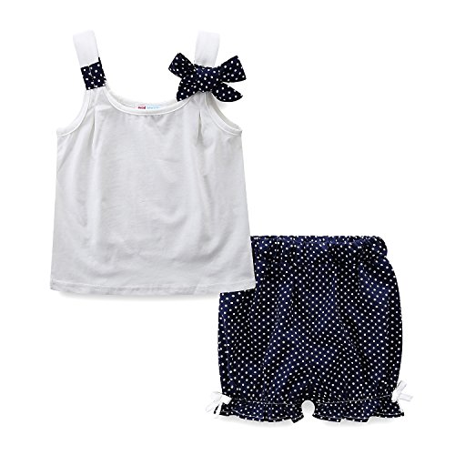 Image of Mud Kingdom Little Girls Pajamas Set Sleeveless Cute Summer Sleepwear