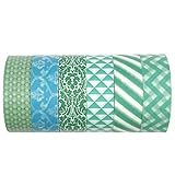 Allydrew Washi Tapes Decorative Masking Tapes, Set of 6, AD59