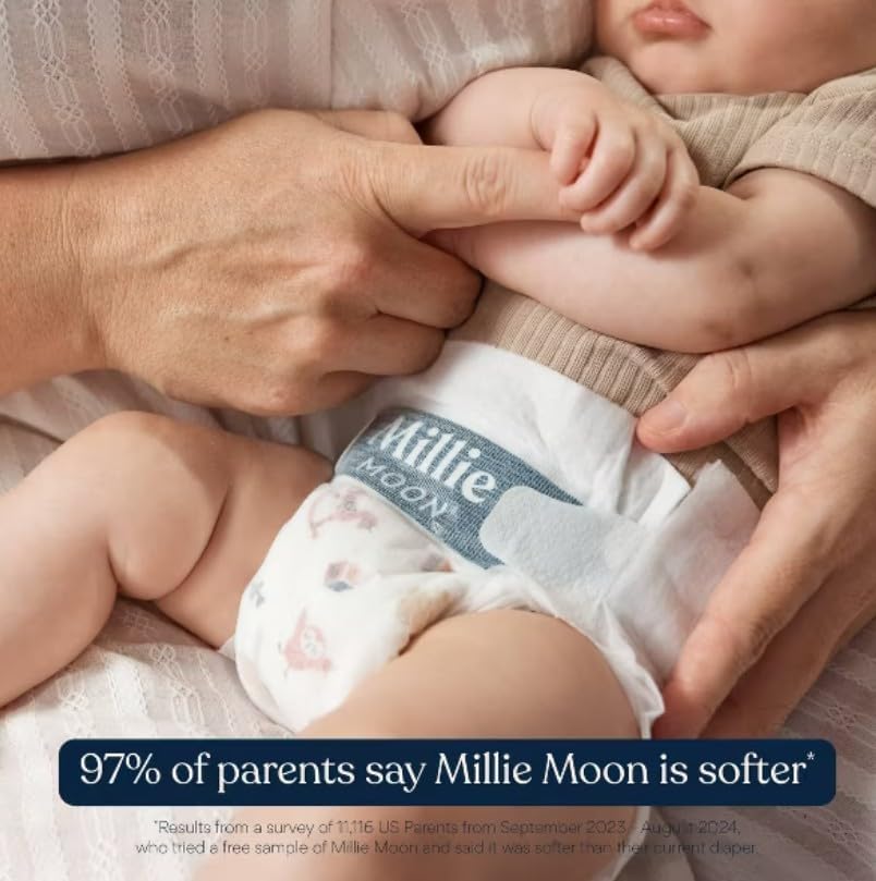 Millie Moon Luxury Diapers - Size 6-88ct (Pack of 1)