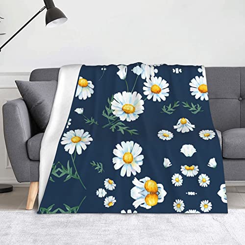 Couverture en flanelle Daisy douce pour lit et canapé