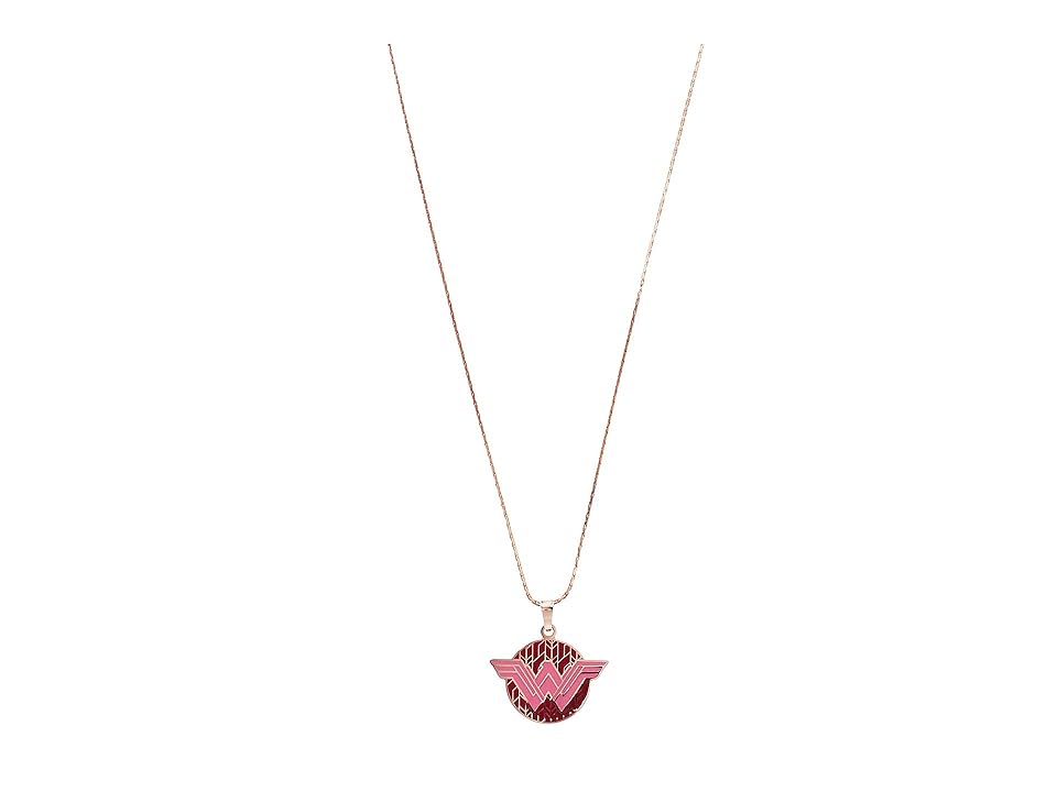 

Alex and Ani Wonder Woman Color Infusion Necklace (Shiny Rose) Necklace, Pink