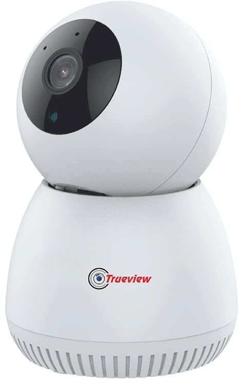 Trueview 3MP Smart CCTV Wi-fi Home Security Camera, 360 degree View, 2 Way Talk, Cloud Monitor, Detect, Supports SD Card Up to 256 GB, Night Vision, Alexa & Ok Google