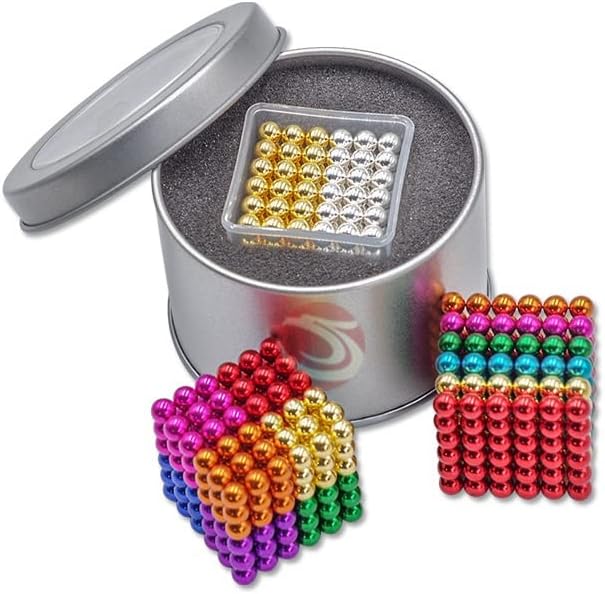 Parshya Finger Fingear Magnetic Ring Stress Relief Toys. Stress Relief Gadgets for Boys & Girls of 6 and Up Years - Multicolor (M_Ball)