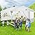 COBIZI Canopy 10x20 Pop Up Canopy Tent with 6 Sidewalls, Waterproof Outdoor Event Shelter Gazebo Sun Shade Portable 10x20 Tents for Parties Beach Camping Commercial Instant Canopy, (White, 10'x20')