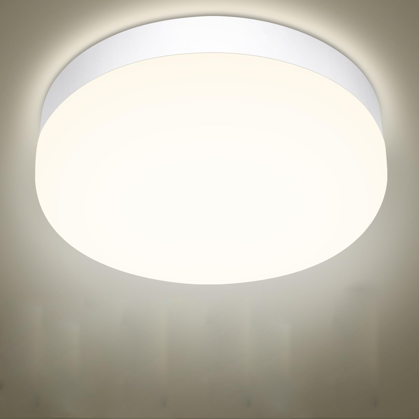 Oraymin LED Deckenleuchte Dimmbar, 18W 1800LM LED Deckenlampe Dimmbar mit Fernbedienung, 3000-6500K Farbwechsel einstellbar, IP54 Badlampe für Bad Wohnzimmer Kinderzimmer Schlafzimmer Büro, Ø22.5cm