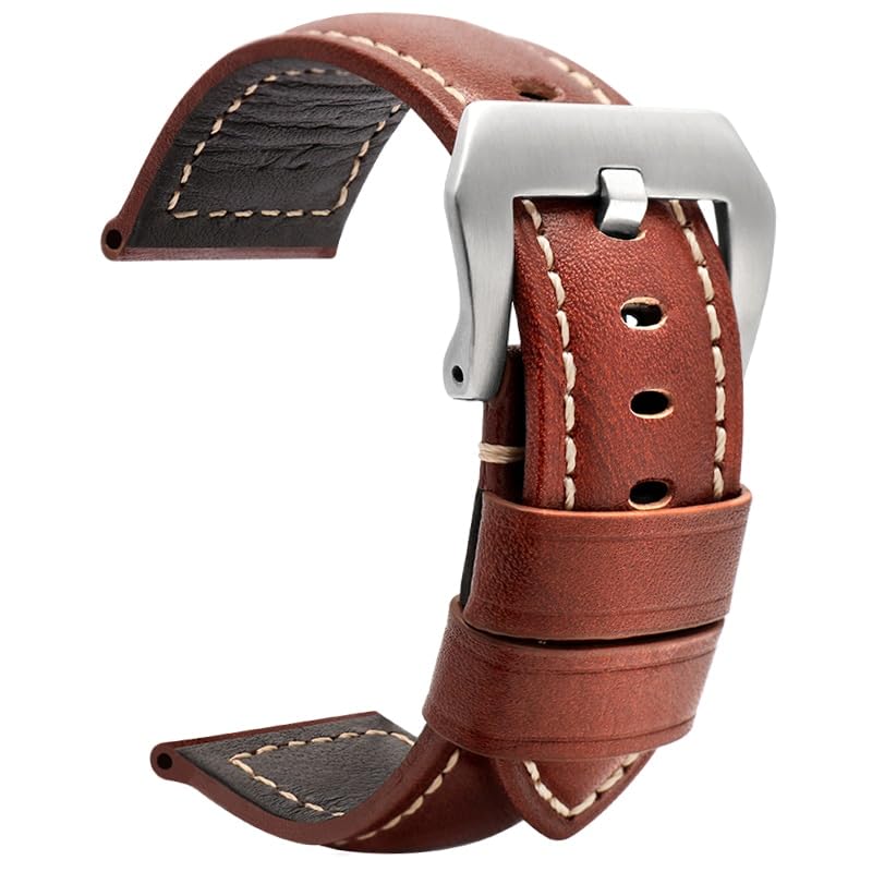 Bracelet de montre en cuir véritable résistant pour remplacer un bracelet usé