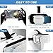 VR Headset, 3D VR Glasses Virtual Reality Headset for Kids & Adults with Controller, Universal Virtual Reality Goggles Compatible 4.7-6.5