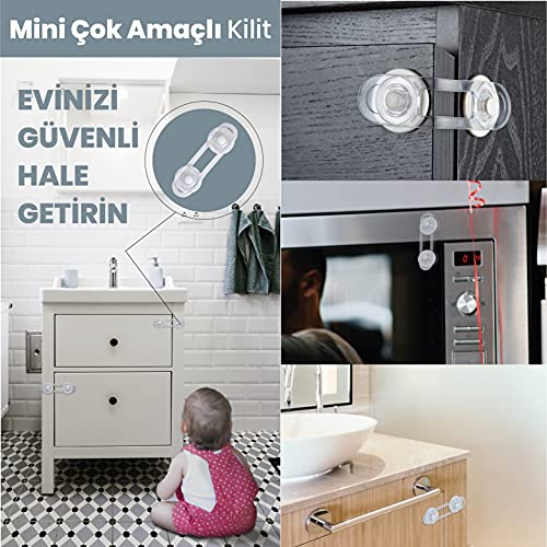 İdeal Baby 10 Adet Mini Çok Amaçlı Kilit