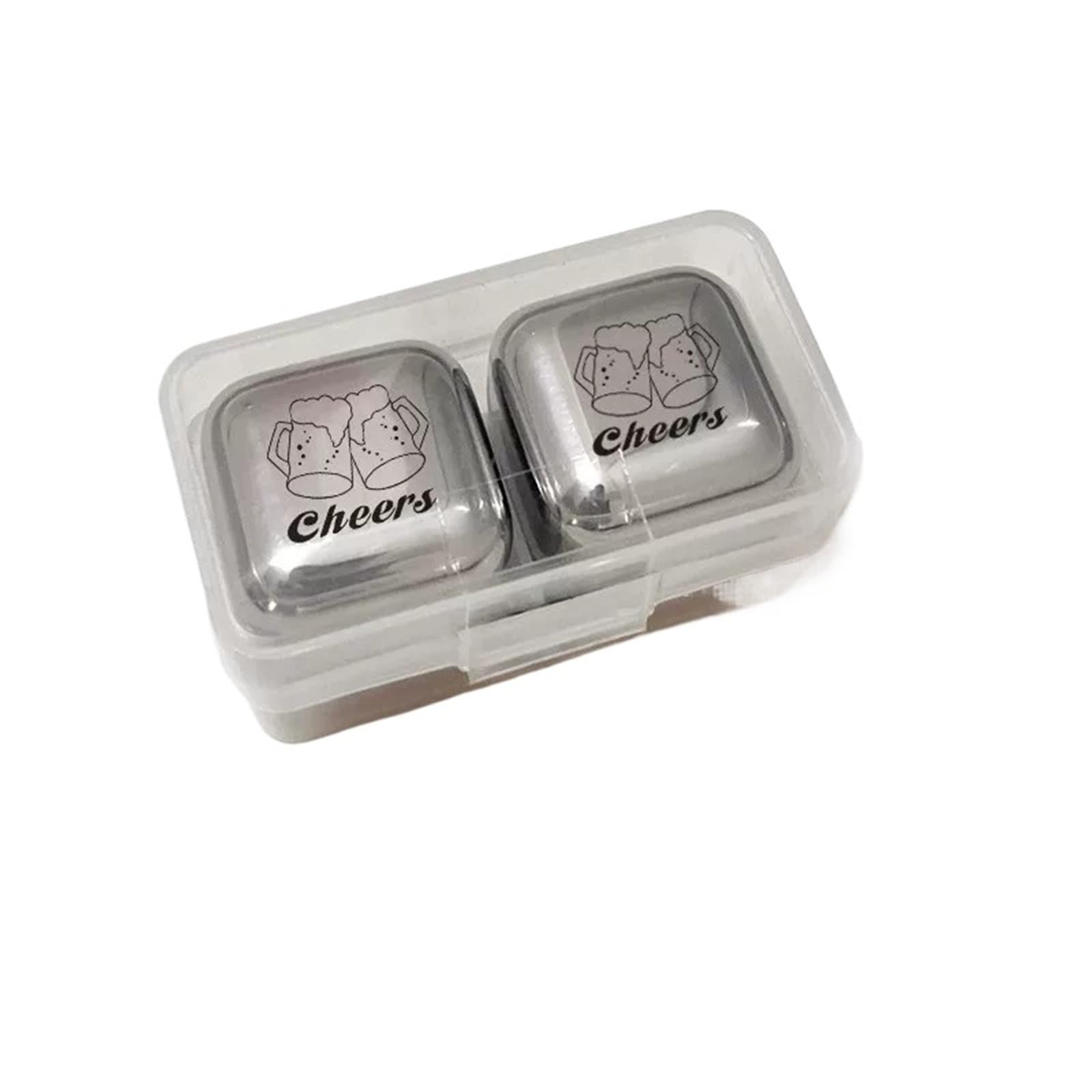 Barware Whiskey Stones Whiskey Rocks Reusable Chilling Cubes for All Drinks Reusable(B,S)