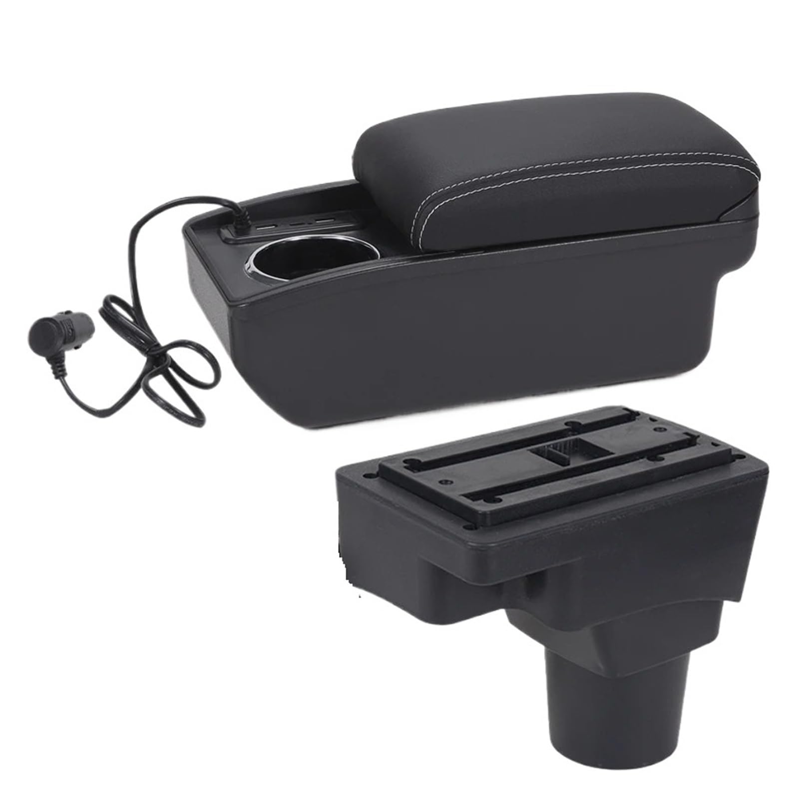 Ggwqoops Car Armrests For Chevrolet For Sonic For Aveo For Lova T250 T300 Car Armrest Dedicated Storage Box Interior Accessories Armrest Box(A3 Fast charging)
