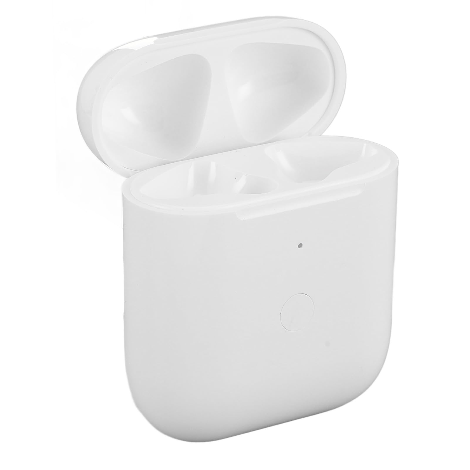 Fabater Custodia di Ricarica Wireless per Auricolari IOS di Prima Generazione di Ricambio con Pulsante di Sincronizzazione per Accoppiamento Bluetooth, Ricarica Rapida da 550 MAh, Doppia Cablata e