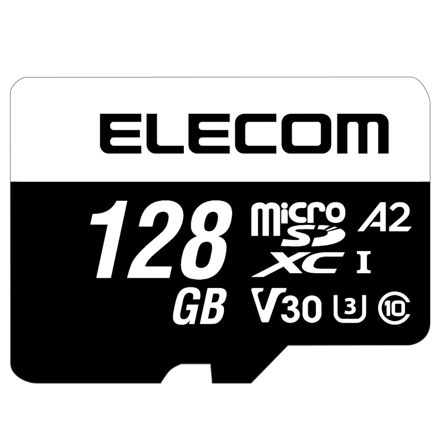 ELECOM - ELECOM　microSDXCメモリーカード U3 V30　MF-MS128GU13A2R　128GB データ復旧microSDXCカード UHS-I U3 V30 - MF-MS128GU13V3R
