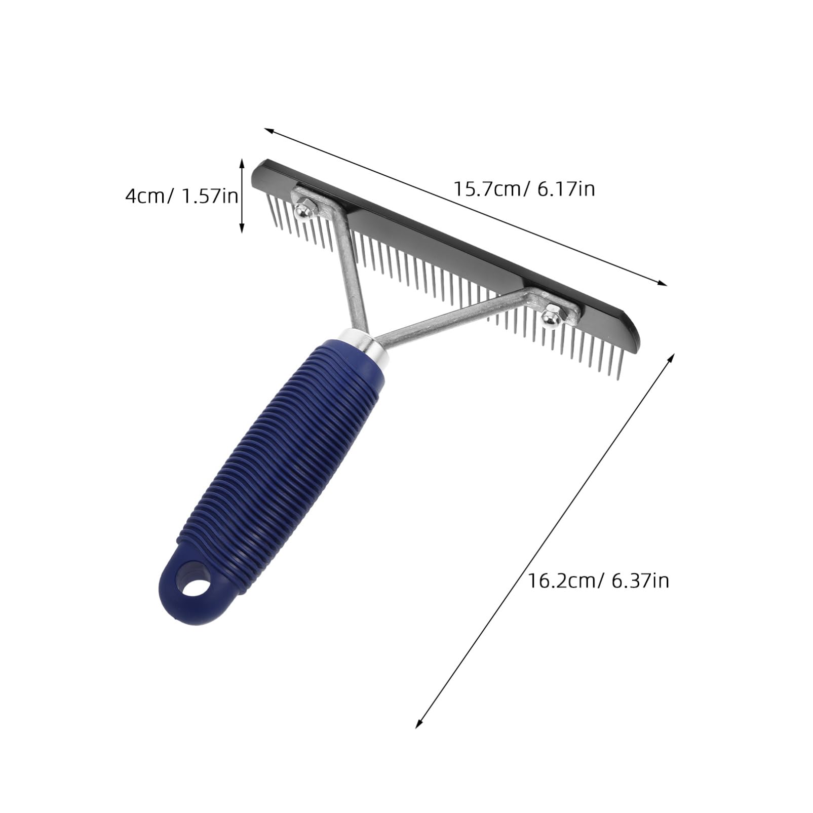 OHPHCALL Deshedding Tool for Horses Metal Horse Grooming Brush Easy-to-use Handle