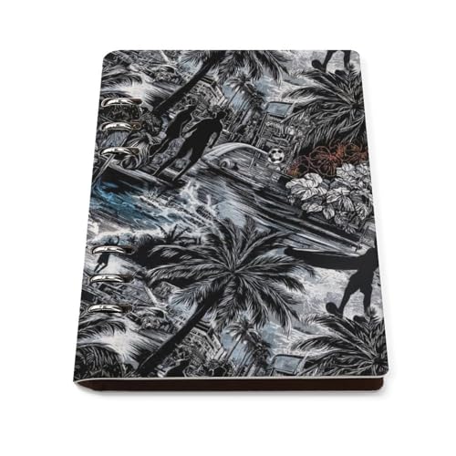 Carnet de voyage ligné style hawaïen pour vos notes de travail