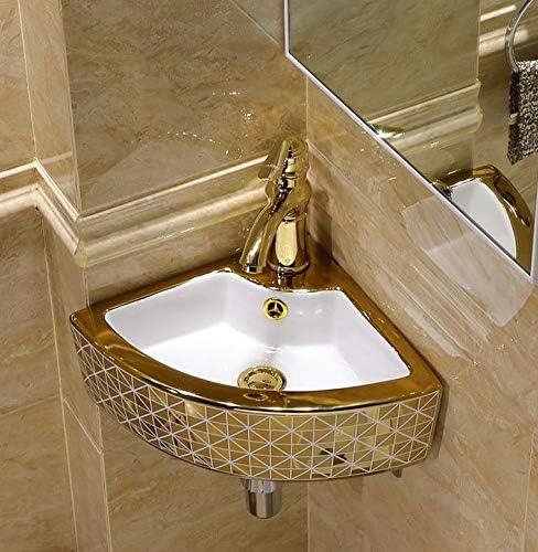 Corner Ceramic Basin - Wall Mount Sink -1