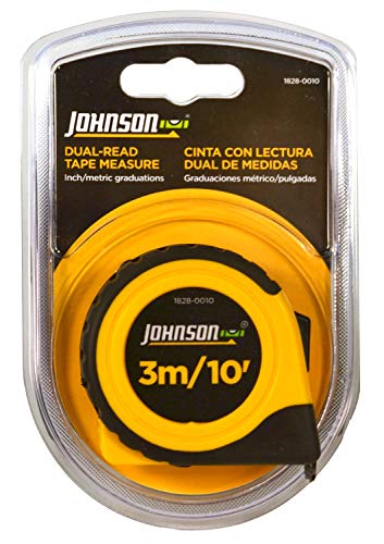 Ruban à mesurer métrique Johnson Level 1828-0010 pour mesure précise