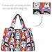 allydrew Large Foldable Tote Nylon Reusable Grocery Bags, Cute Dogs
