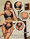 RSLOVE Damen Dessous Set Spitze Teddy Bügel Babydoll Bodysuit mit Strumpfgürteln sexy BH und Höschen Sets Schwarz Small