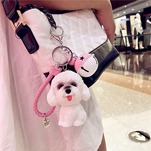 Hongtai Leuke sleutelhanger hond bel hanger auto sleutelhanger schattige cartoon sleutelhanger accessoires dames geschenk (Color : 1) - Image 4