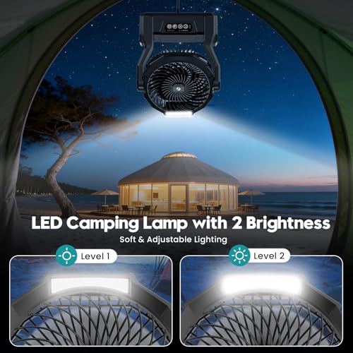 XZK 24000mAh Rechargeable Camping Fan
