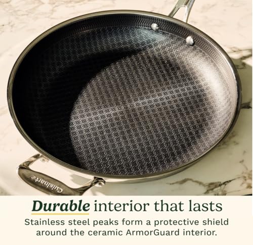 Cuisinart Saute Pan, PurelySear Hybrid, Stainless Steel, 3.5 Qt - image 2