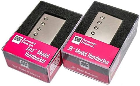 Seymour Duncan Hot Rodded Pickup Set JB Bridge & Jazz Neck, Nickel Covers