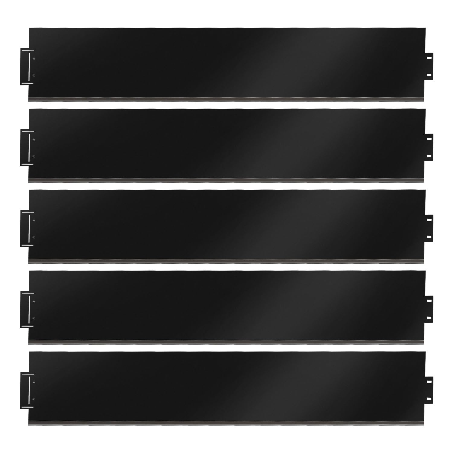 Monucep Rasenkante Verzinkt Metall, Beeteinfassung Metall 5m 10m 15m 20m 25m 30m 35m 40m 45m 50m, Rasenkanten Mähkante Palisade, Kann für Hof, Garten, Schwarz (Länge 5m - Höhe 18cm)