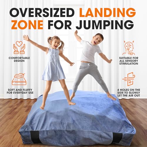 Cheer Collection Crash Pad - Crash Pads for Kids Sensory with Washable Cover - Sensory Room Must Haves - Crash Mat - Image 3