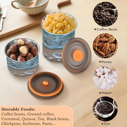 Bote hermético para café acero inoxidable 900ml miniatura 5